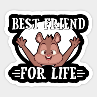 Best Friend For Life Squirrel Sticker